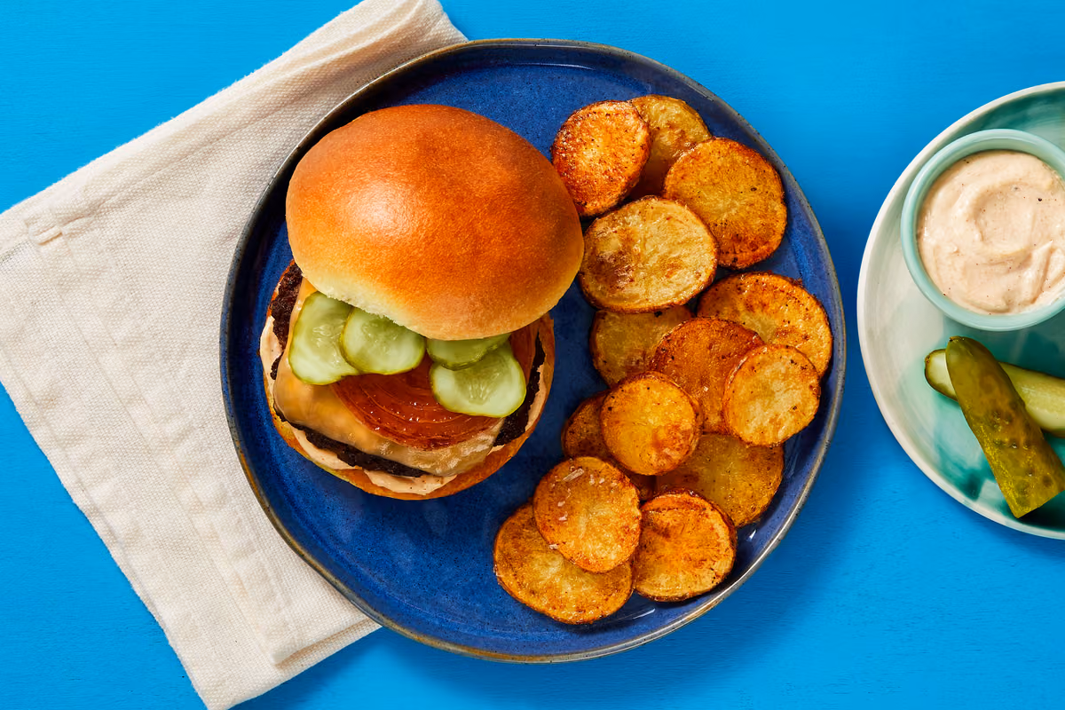 Cheesy Pub Burgers