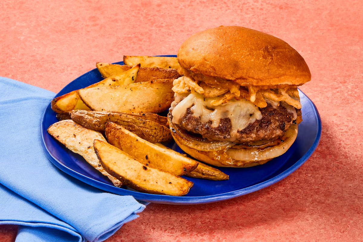 White Cheddar Crunch Burgers