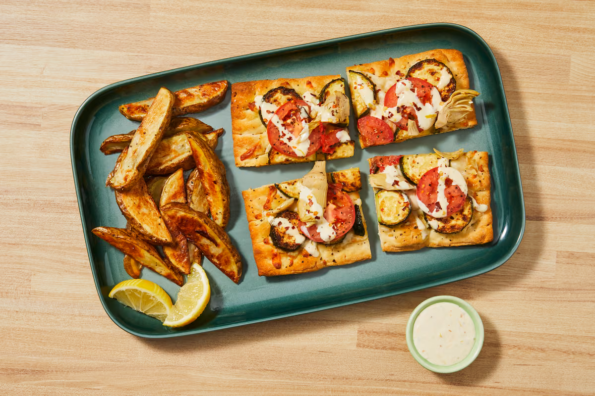 Artichoke & Zucchini Flatbreads
