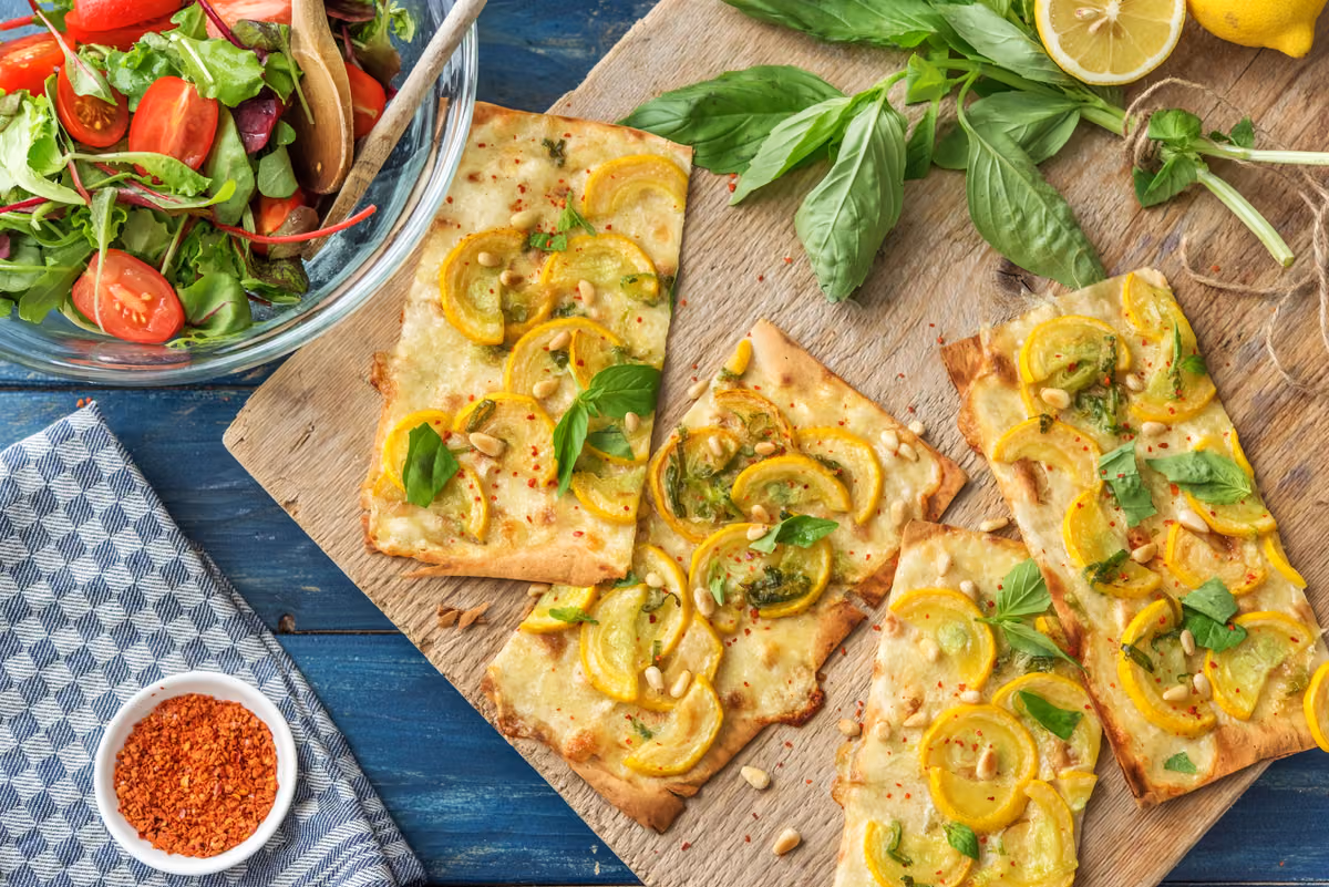 Yellow Squash Flatbreads