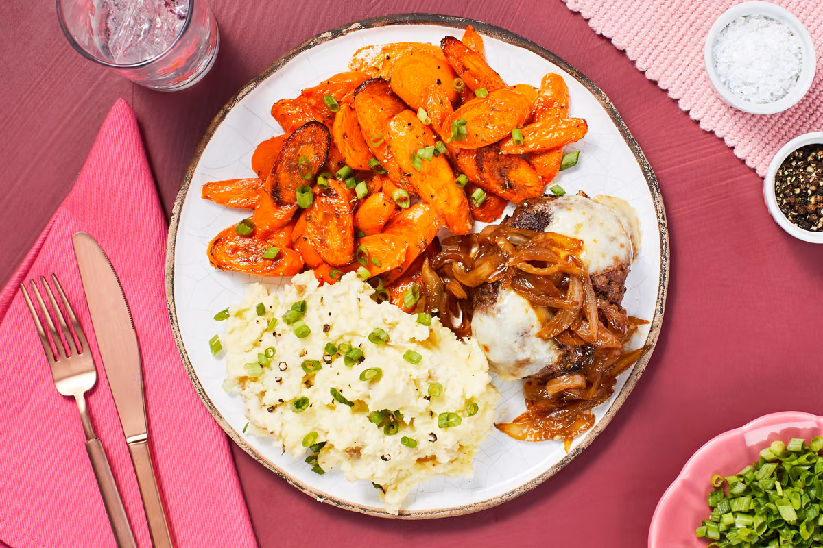 French Onion Meatloaves