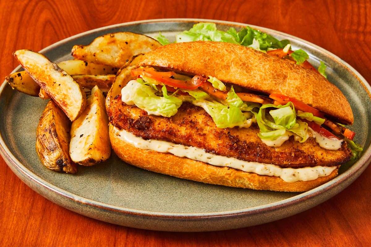 Crispy Garlic-Herb Tilapia Sandwiches