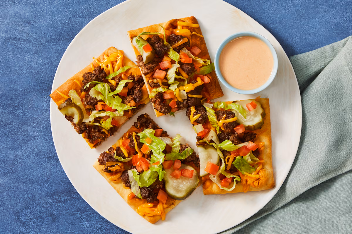 Cheeseburger Flatbreads