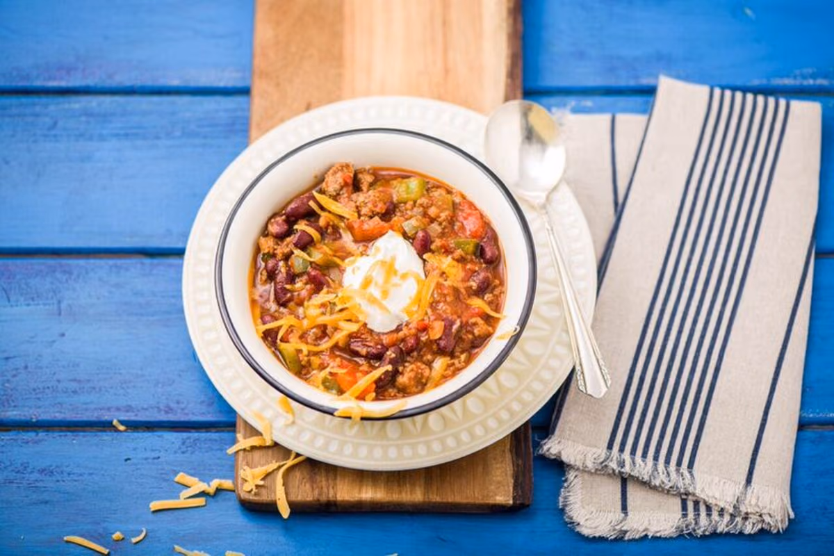 Smoky Beef & Poblano Chili