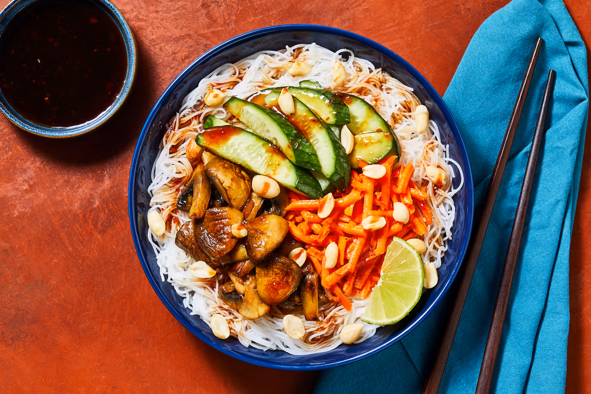 Sweet Chili Shrimp Noodle Salad