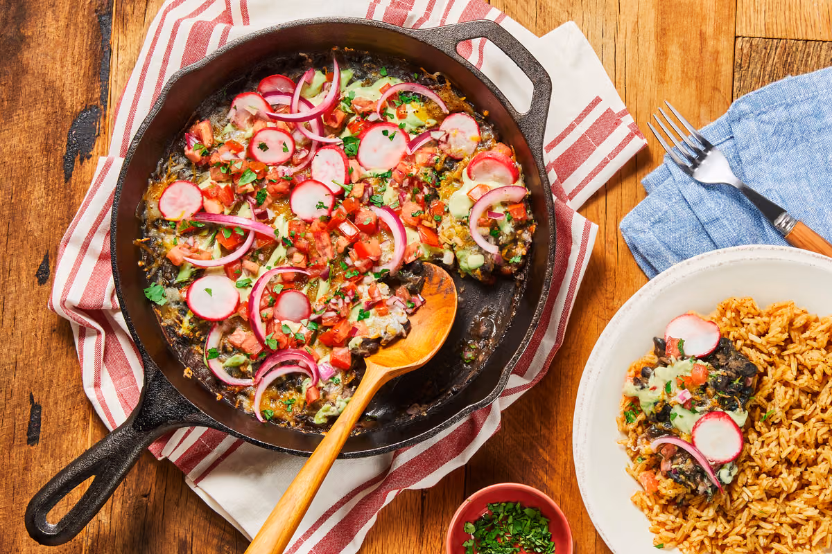 Skillet Refried Black Beans