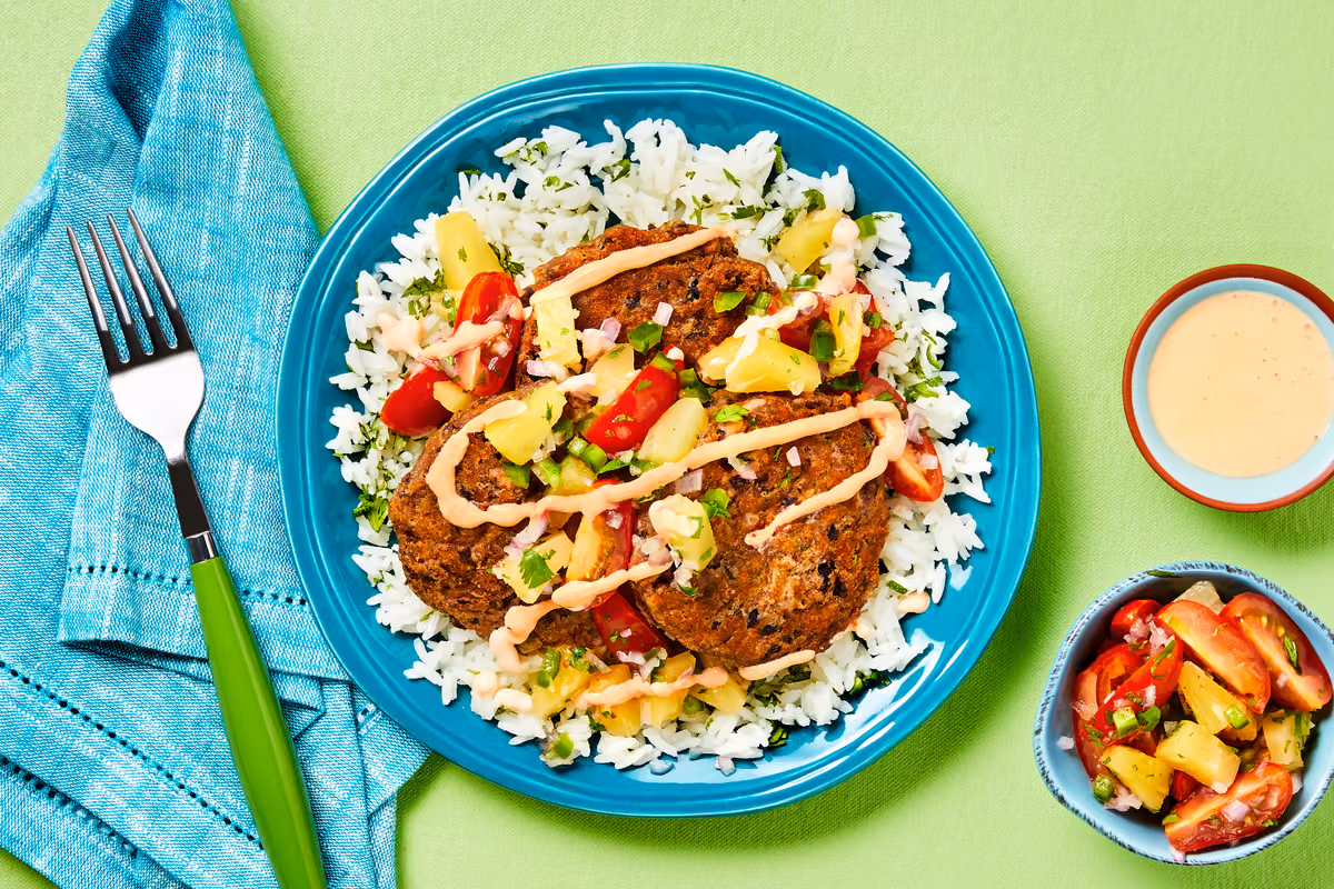 Tropical Black Bean Patties