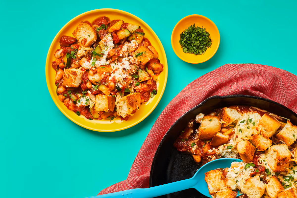 One-Pan Tomato & Bean Skillet Italiano