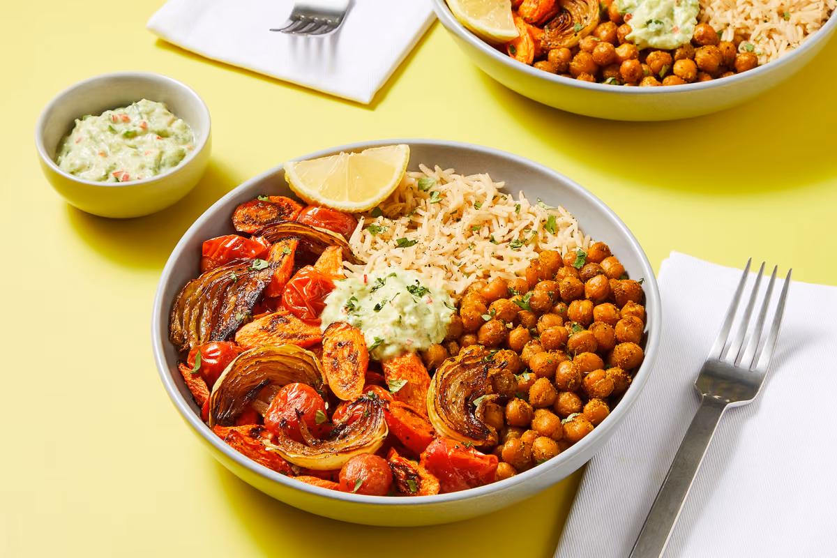 Curry-Spiced Chickpea Bowls