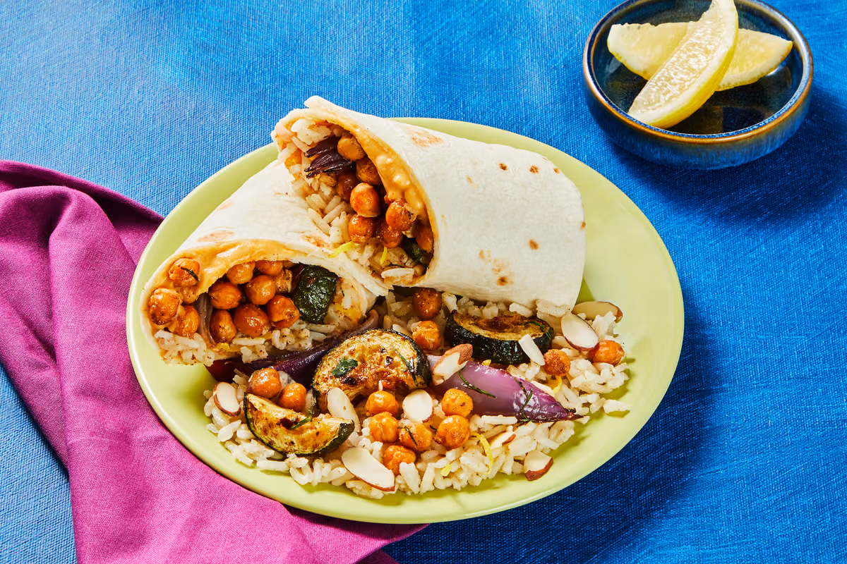 Vegan Turkish-Spiced Chickpea Wraps