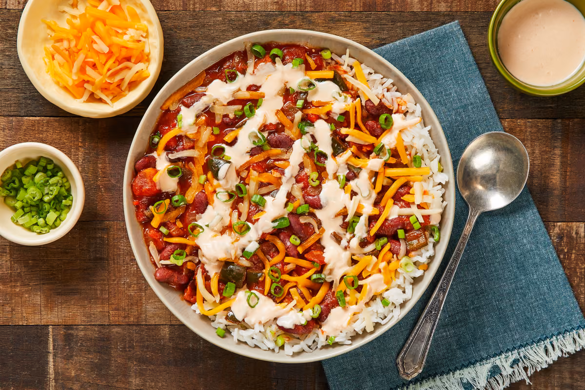 Loaded Bean & Veggie Chili