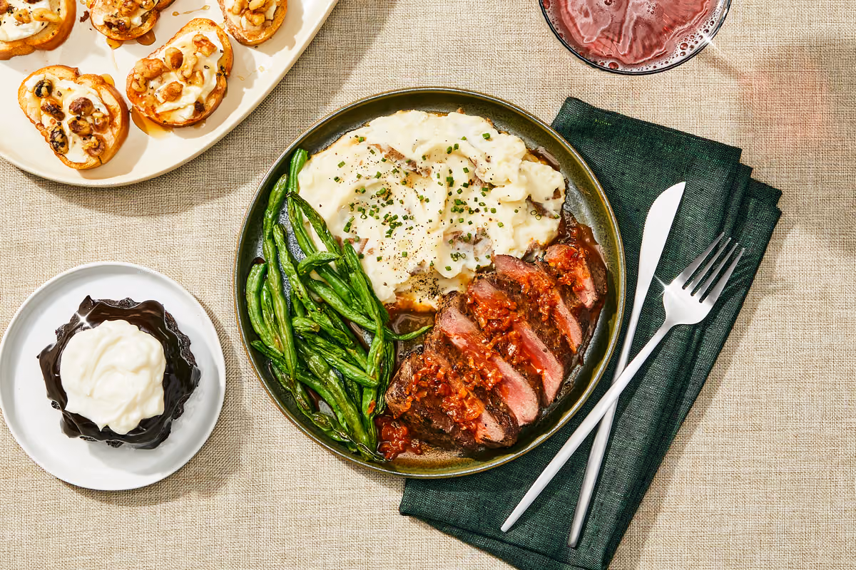Beef Tenderloin with Shallot Sauce