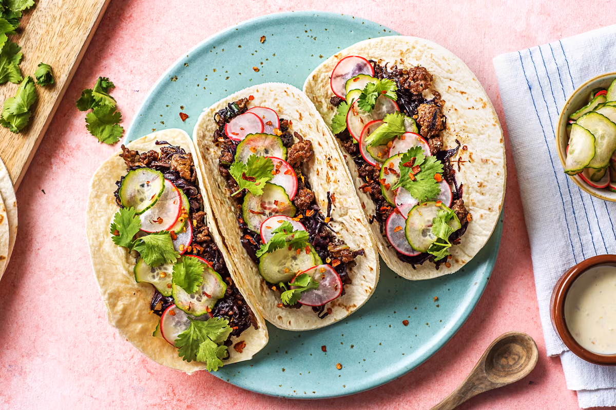 Sesame Beef Tacos
