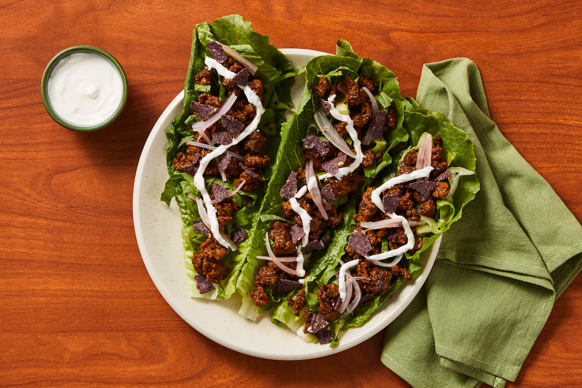 Tex-Mex Beef Lettuce Wraps