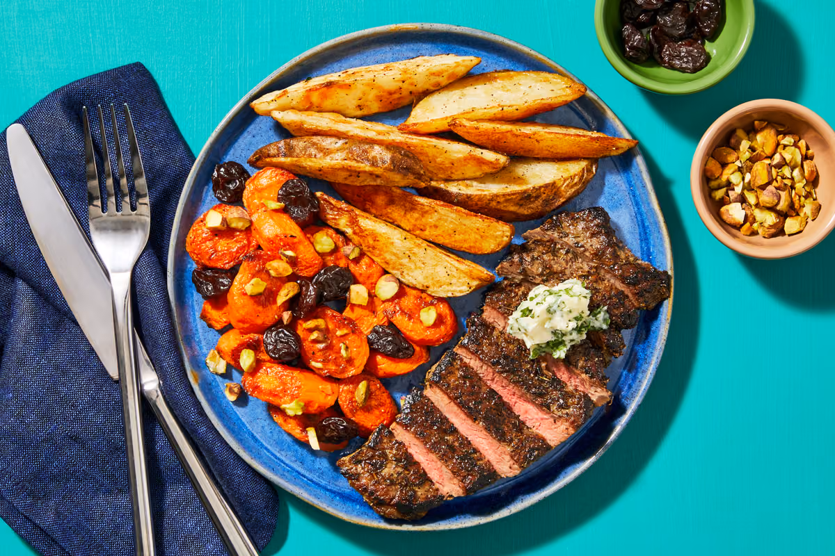 Pan-Seared Steak with Parsley Butter
