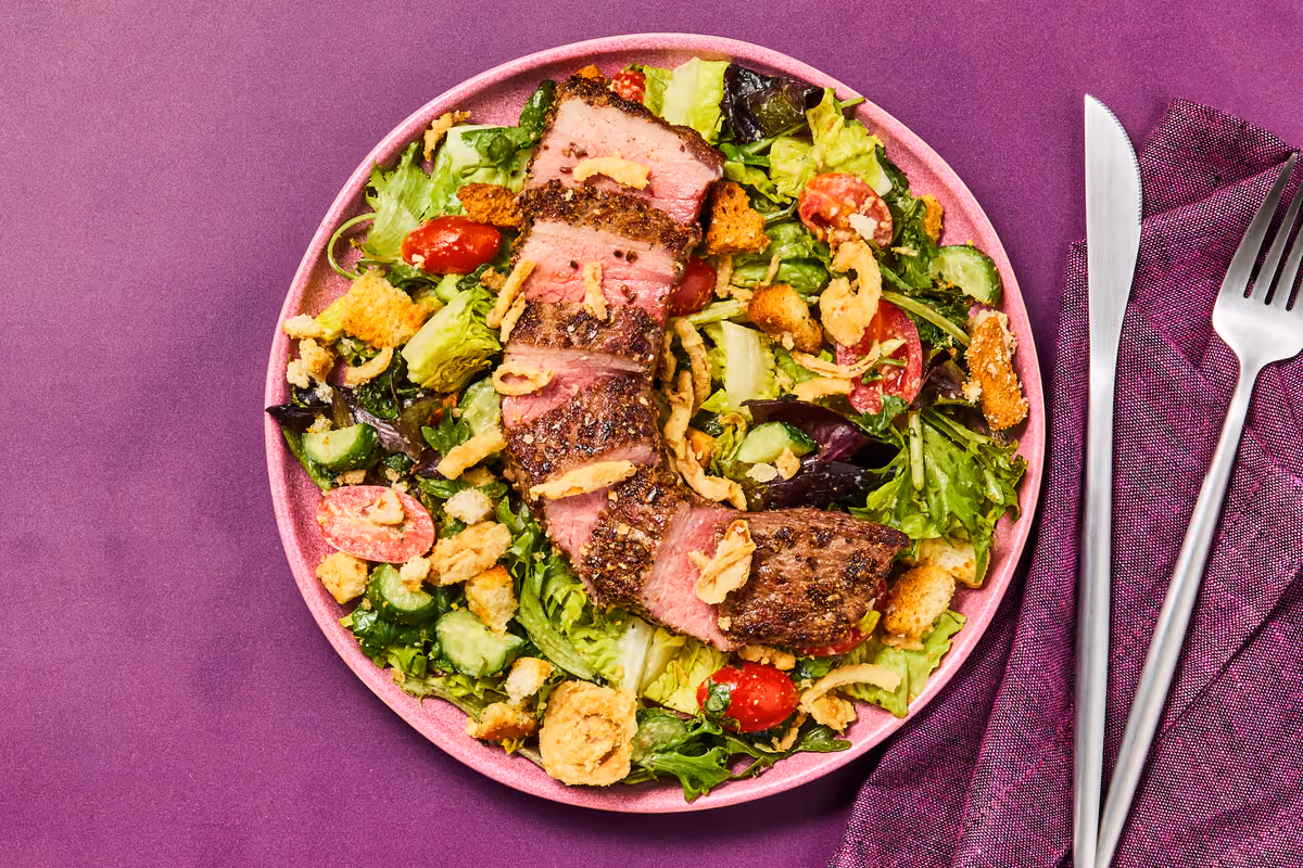Seared Steak Salad with Blue Cheese