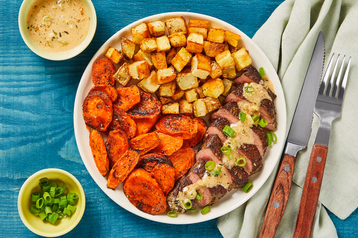 Steak with Creamy Thyme Sauce