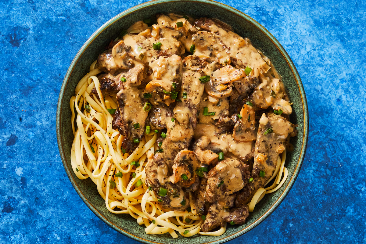 Creamy Steak & Mushroom Stroganoff