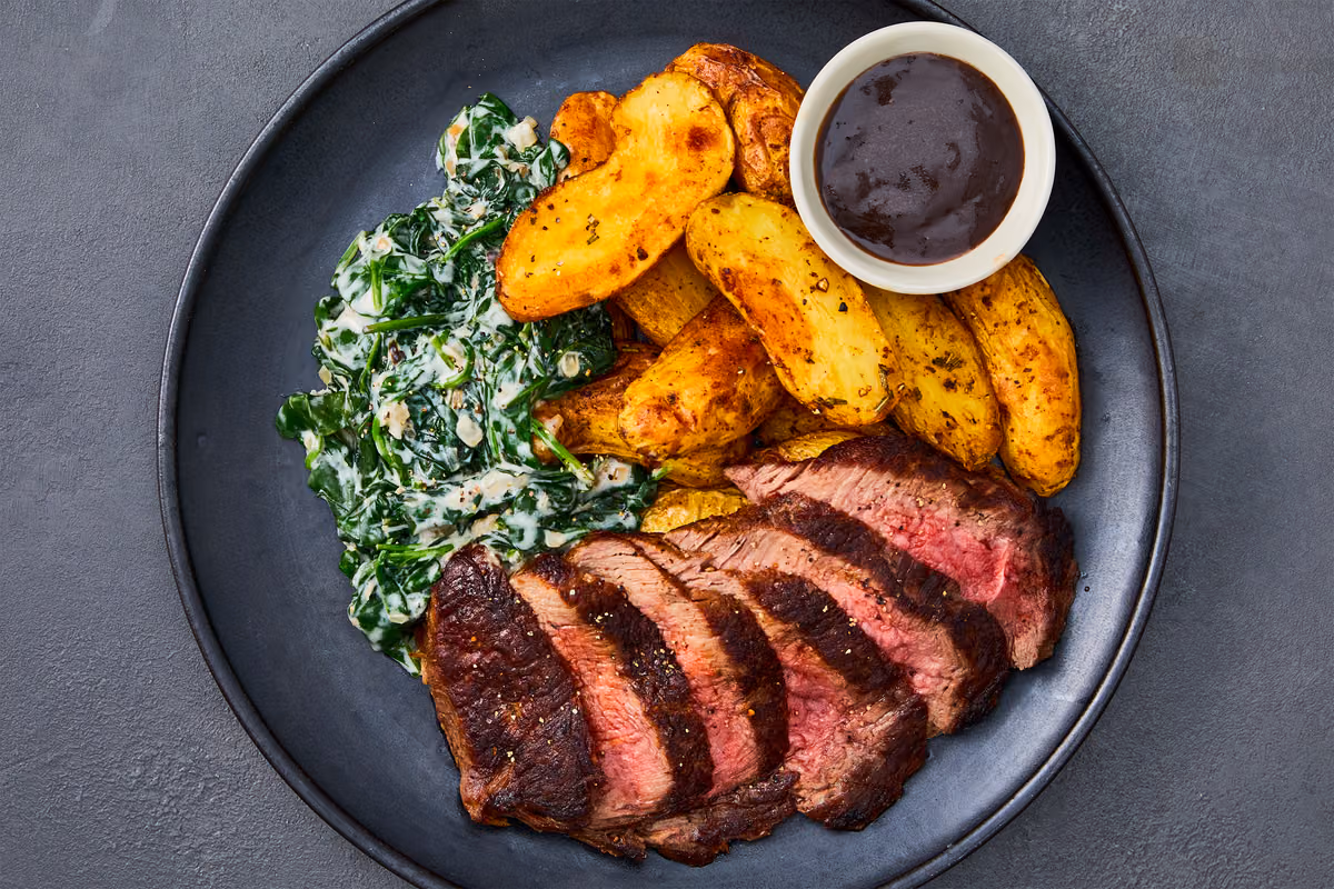 Pan-Seared Sirloin Steak & Rosemary Potatoes