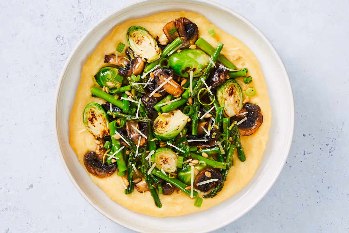 Creamy Parmesan Steak Polenta Bowls