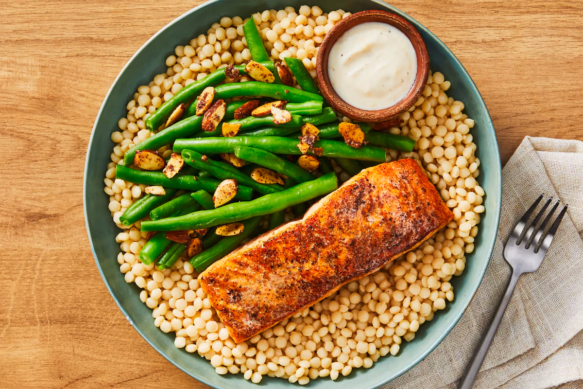 Cumin-Spiced Salmon & Couscous Bowls