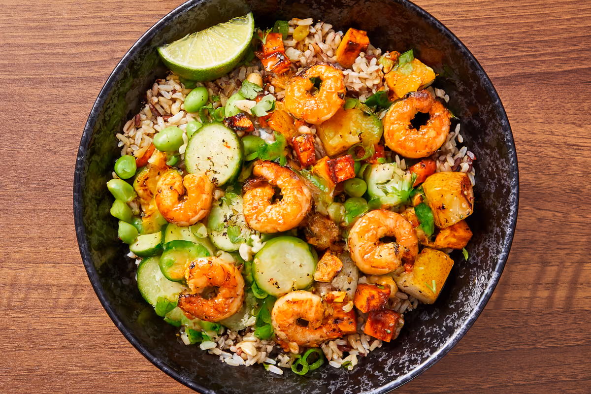 Thai Shrimp & Edamame Grain Bowls