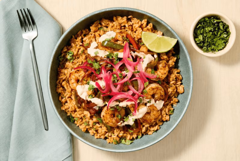 Yucatán Citrus Shrimp Bowls