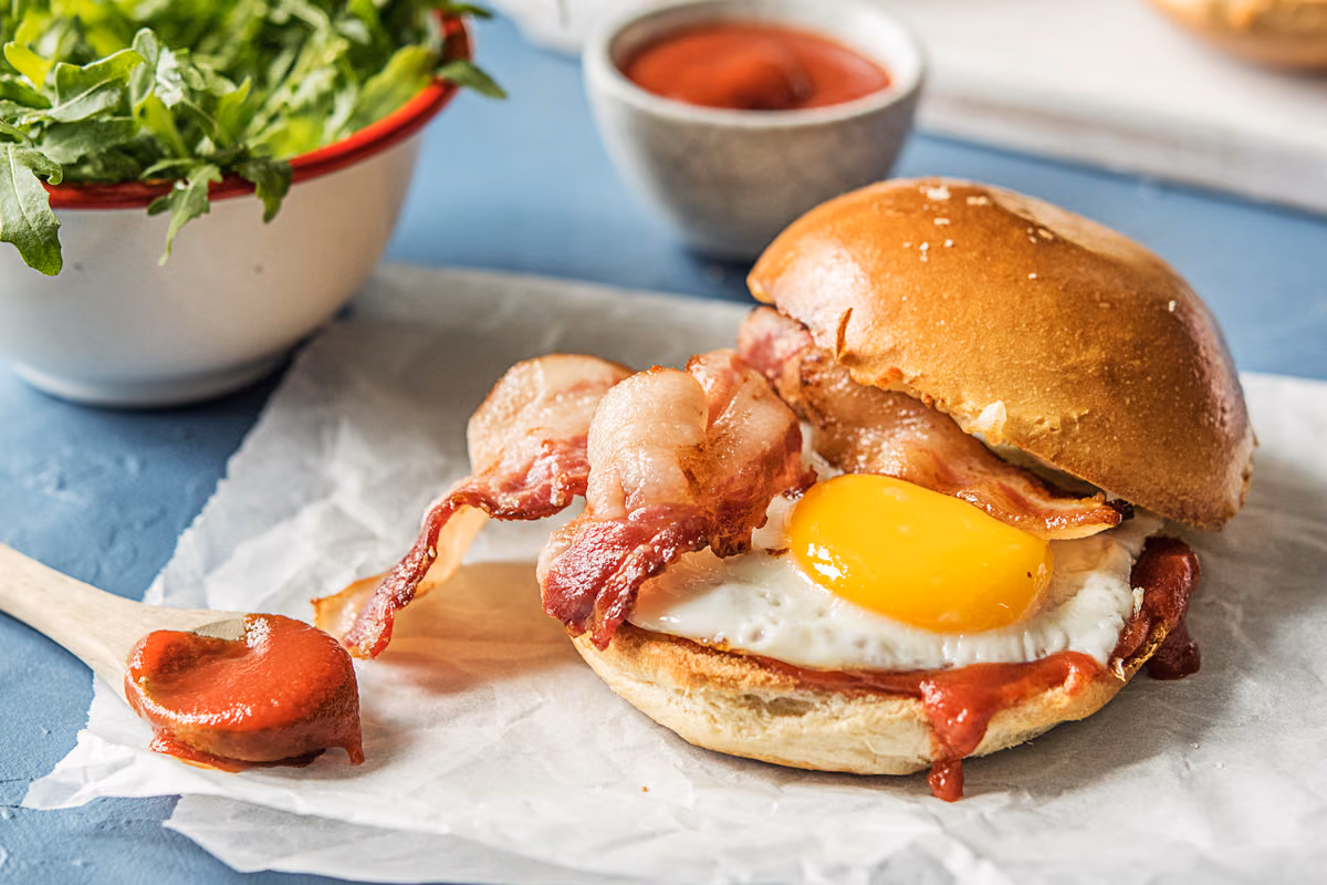 Bacon, Egg, and Cheese on Brioche