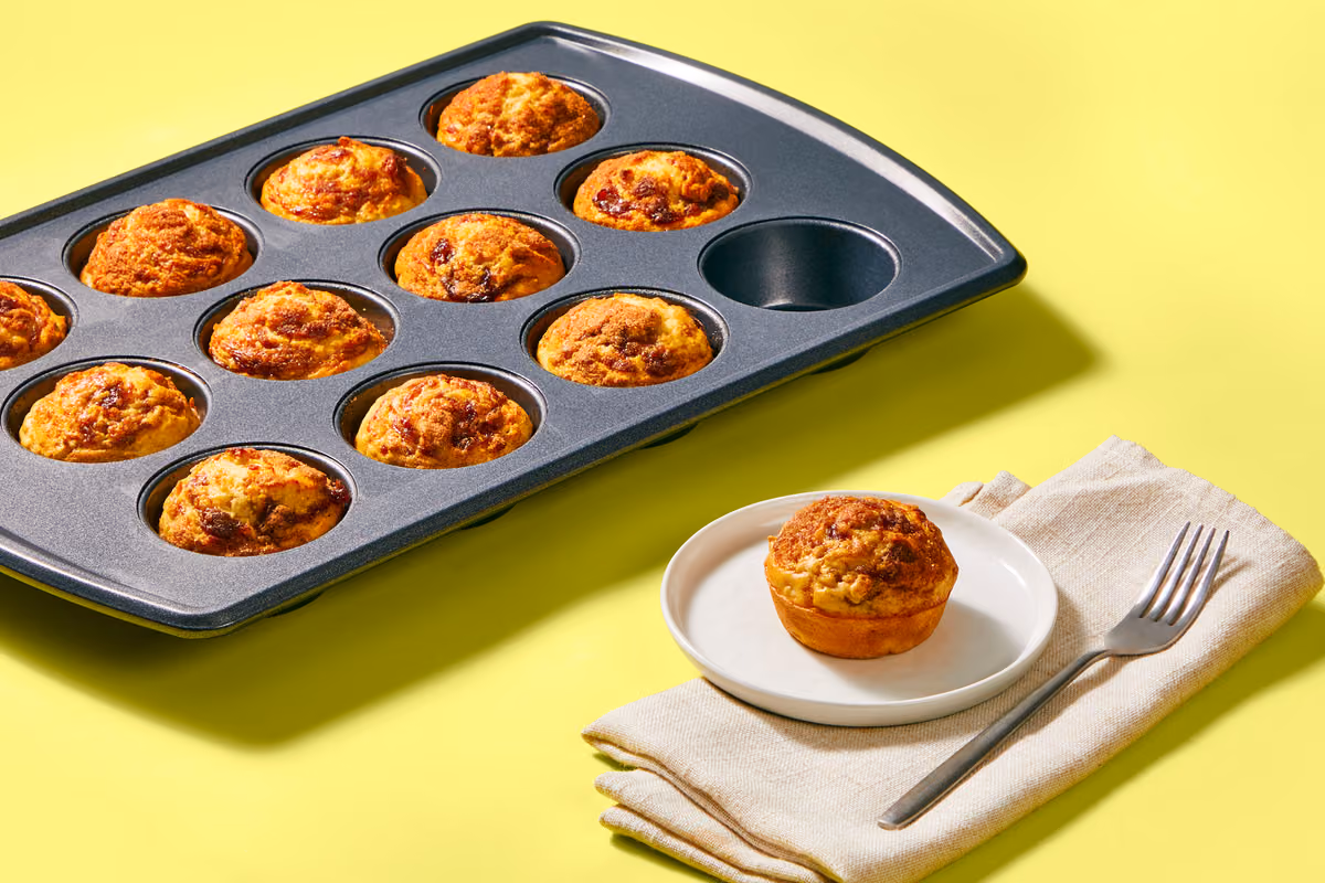 Cherry Jam Oat Muffins