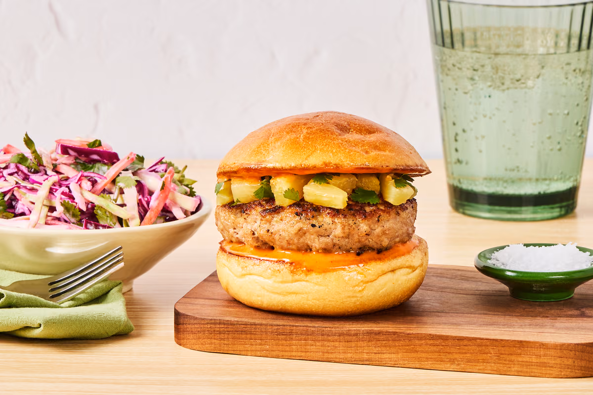 Big Island Pork Burgers with Pineapple