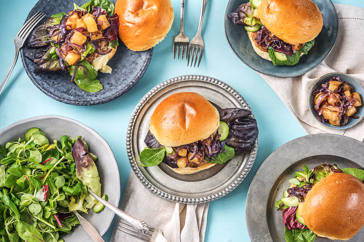 Pork Luau Burgers