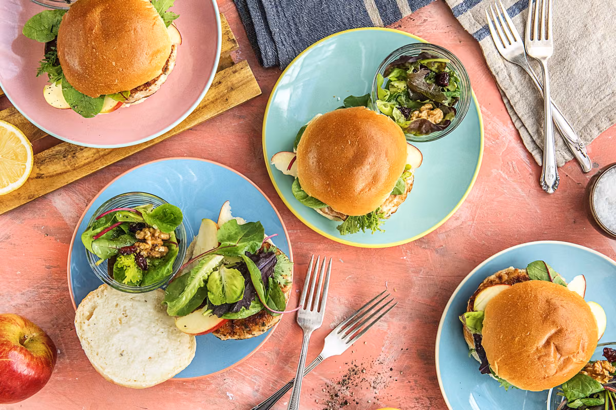 Apple Sage Turkey Burgers