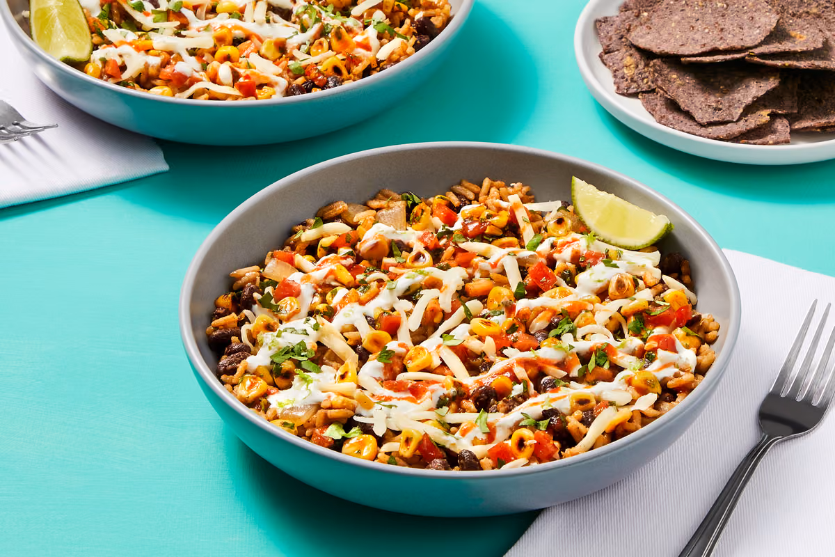 Shrimp & Black Bean Burrito Bowls