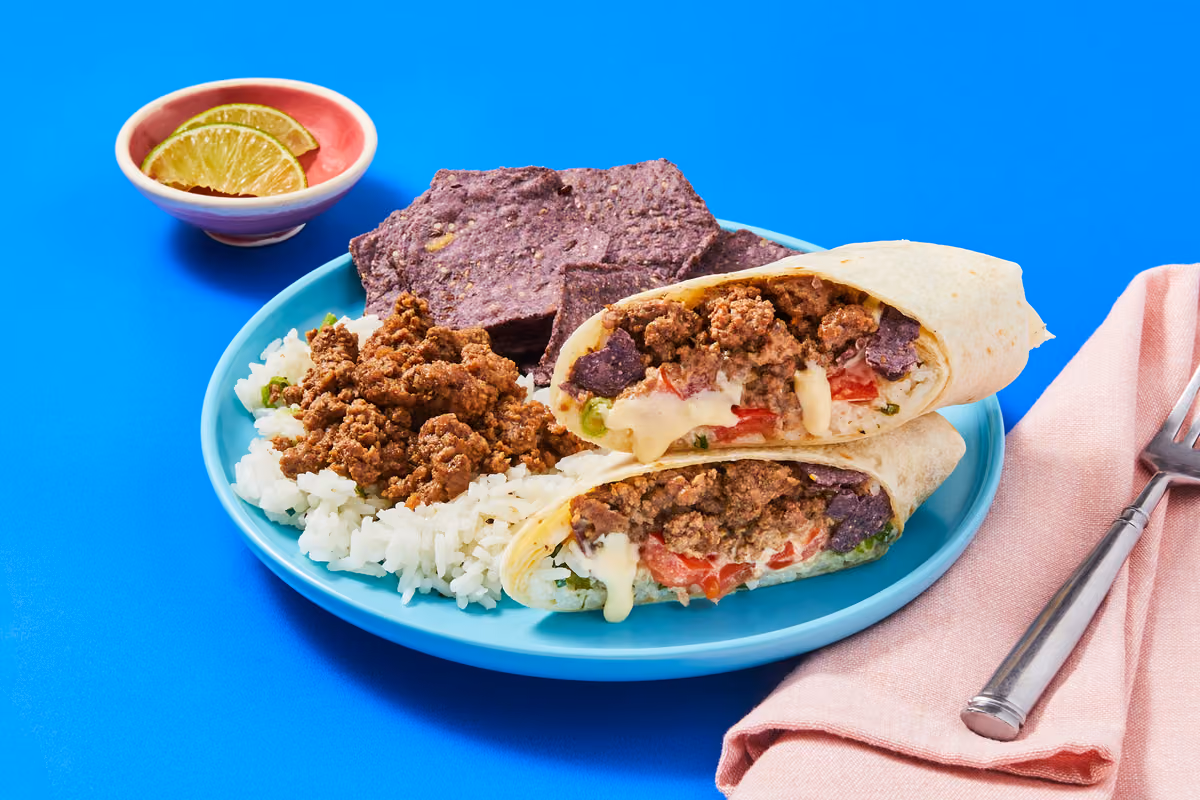 Turkey & Queso Nacho Crunch Burritos