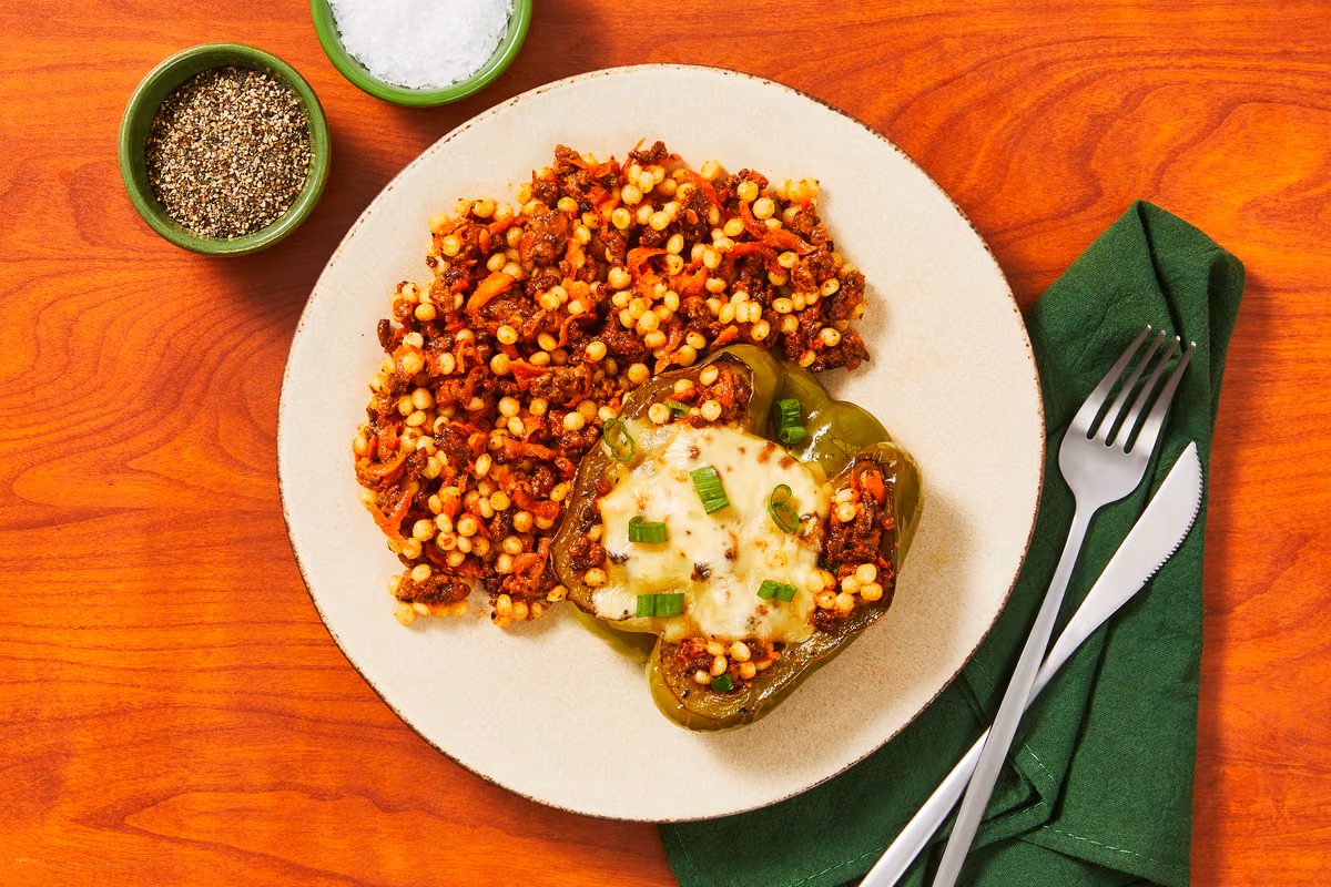 Cajun Beef & Gouda Stuffed Peppers