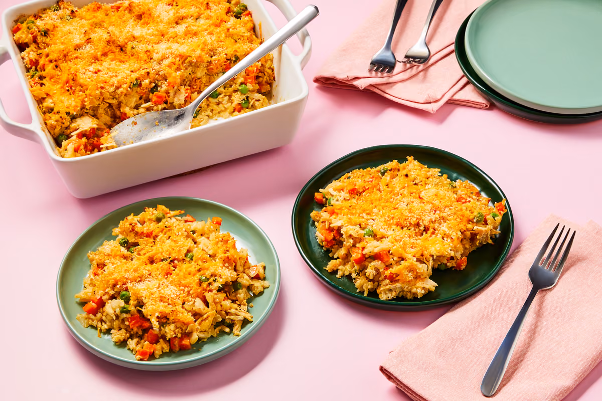 Cheesy Chicken & Rice Casserole