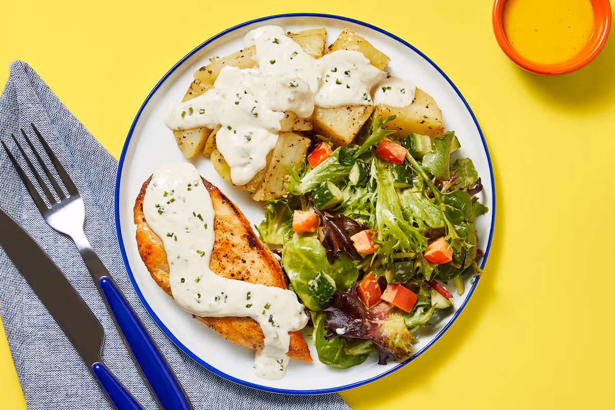 Parmesan Chive Chicken & Potatoes