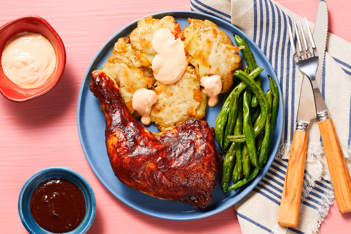 BBQ-Glazed Chicken Legs