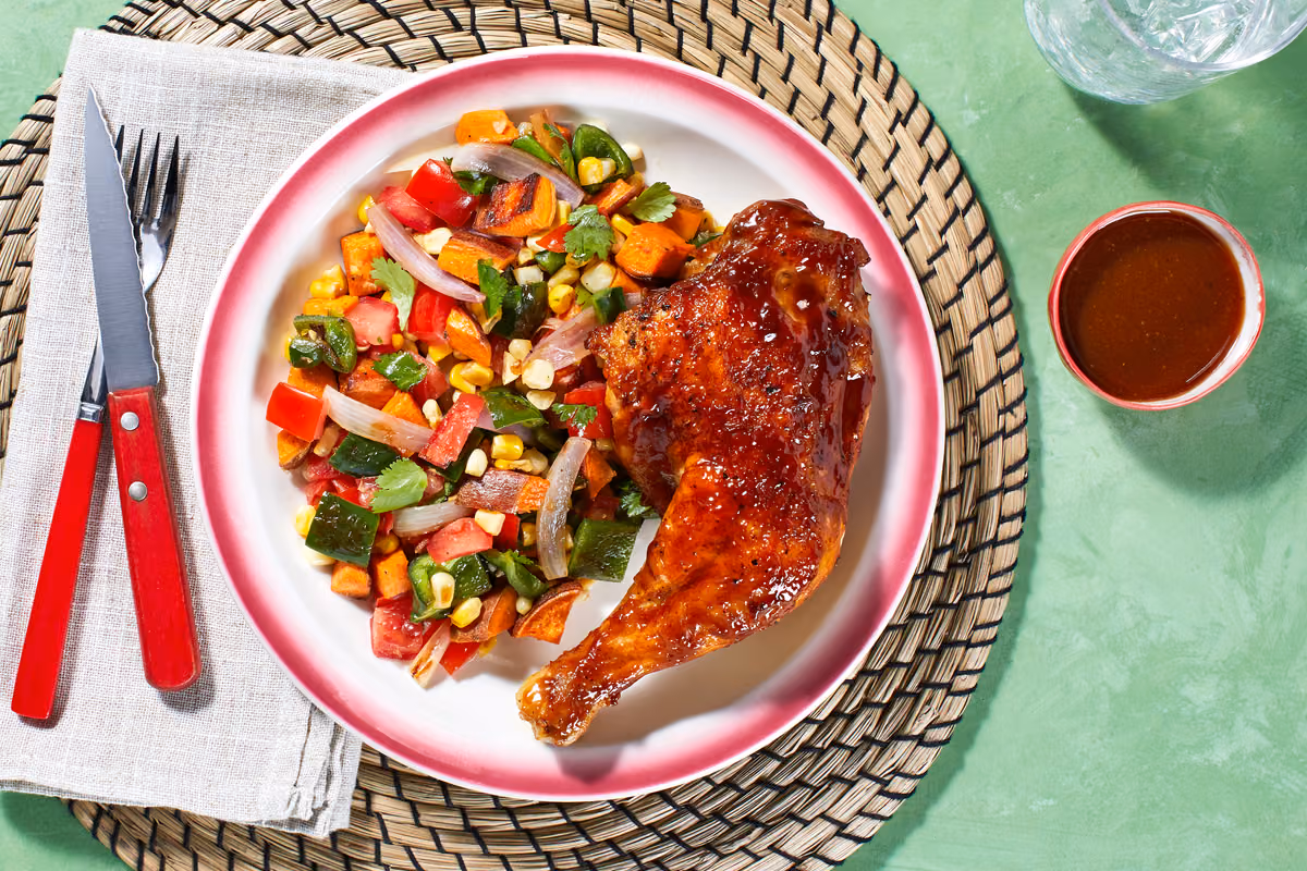 Hot Honey Barbecue Chicken Legs