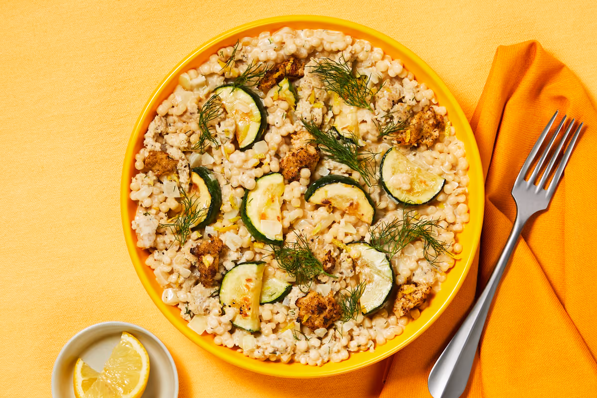 Lemon-Dill Chicken Sausage Couscous