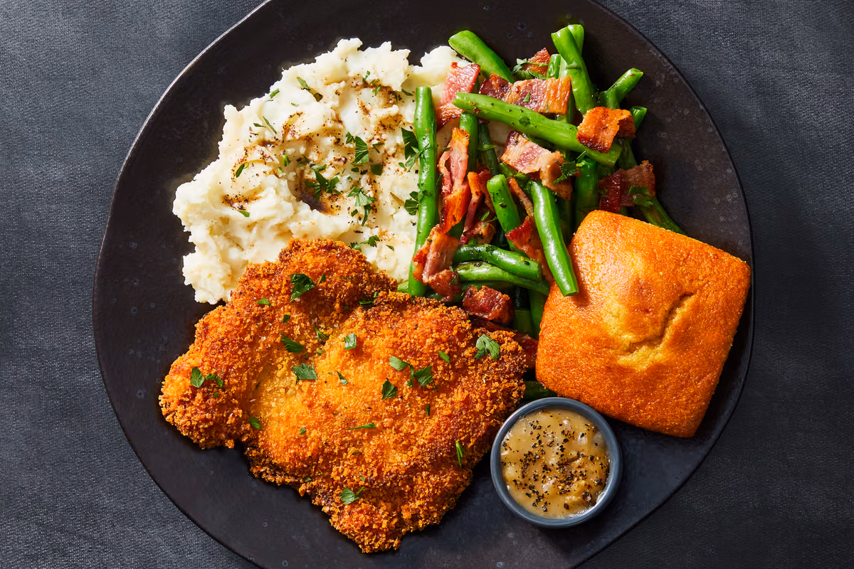 Cajun Fried Chicken Thighs with Gravy