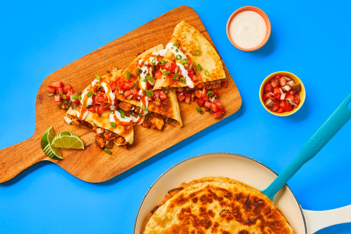 One-Pan Baja Chicken Quesadillas
