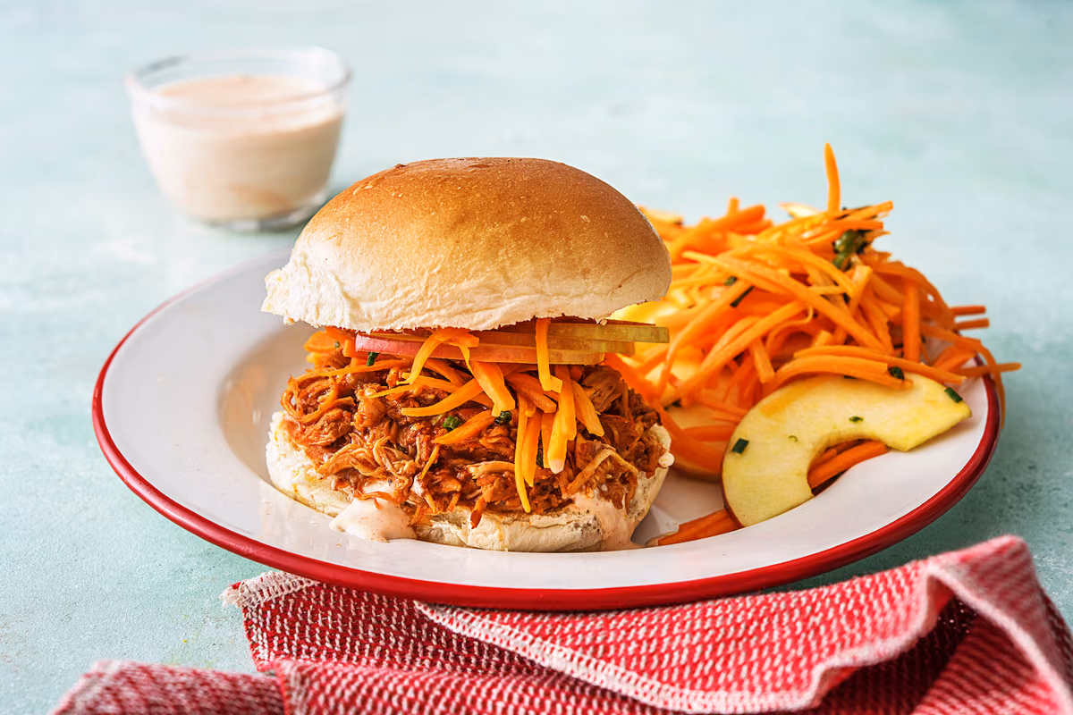 Chipotle Pulled Chicken Sandwiches