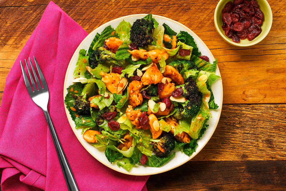 Chicken & Chili-Roasted Broccoli Salad