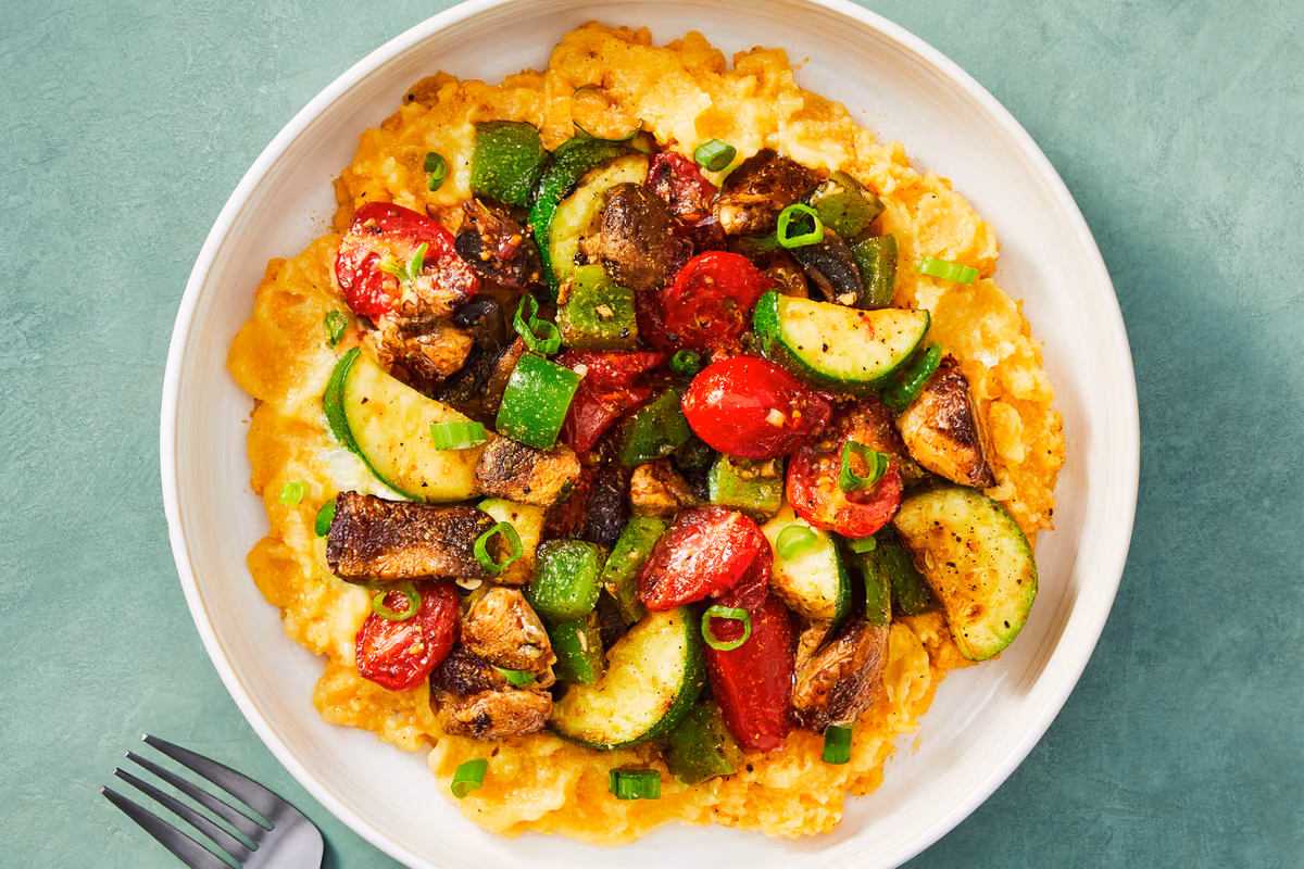 Chicken & Polenta Primavera