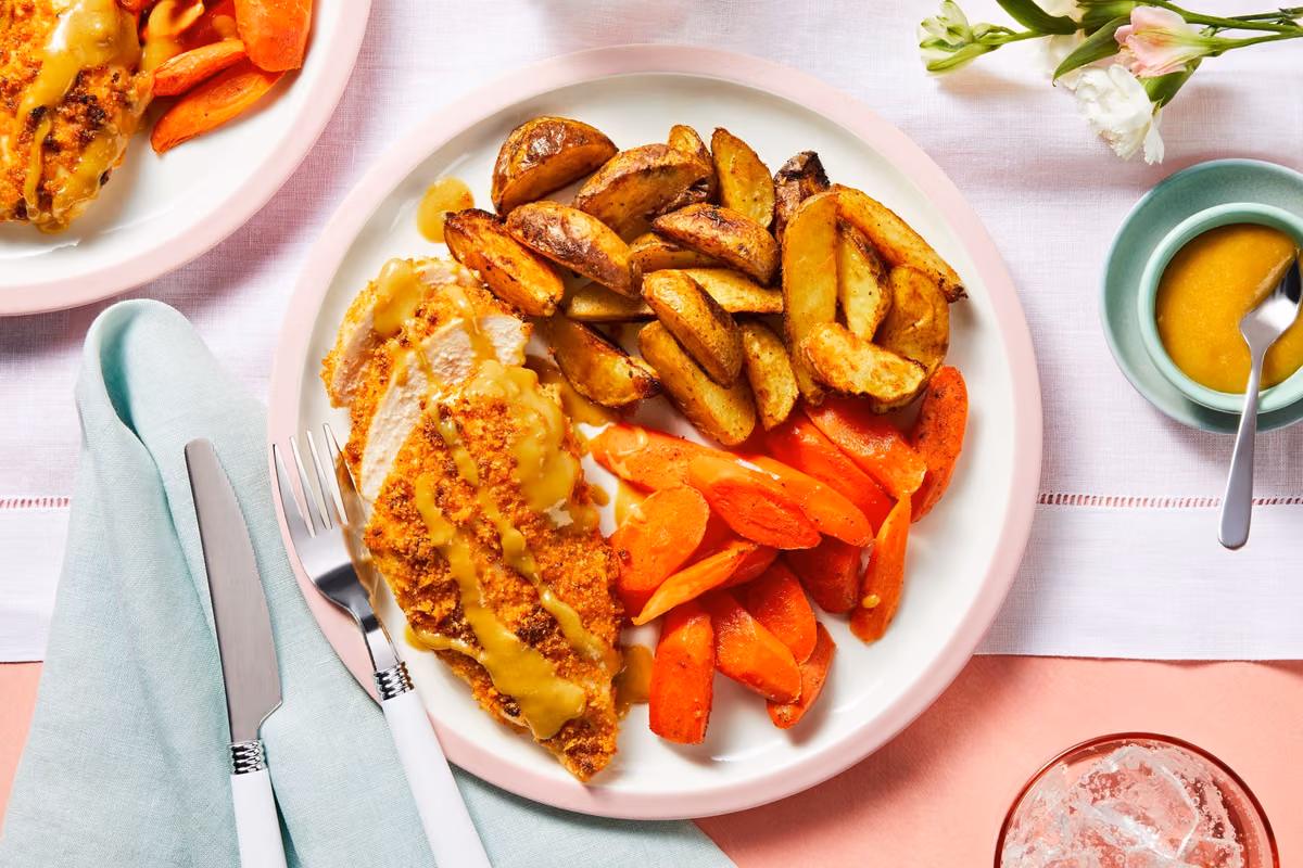 Crispy Maple-Mustard Chicken