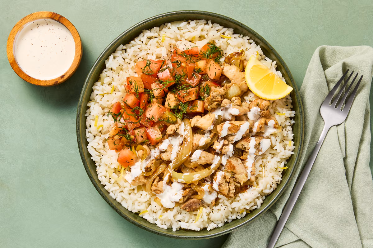 Herbed Chicken & Lemony Rice Bowls