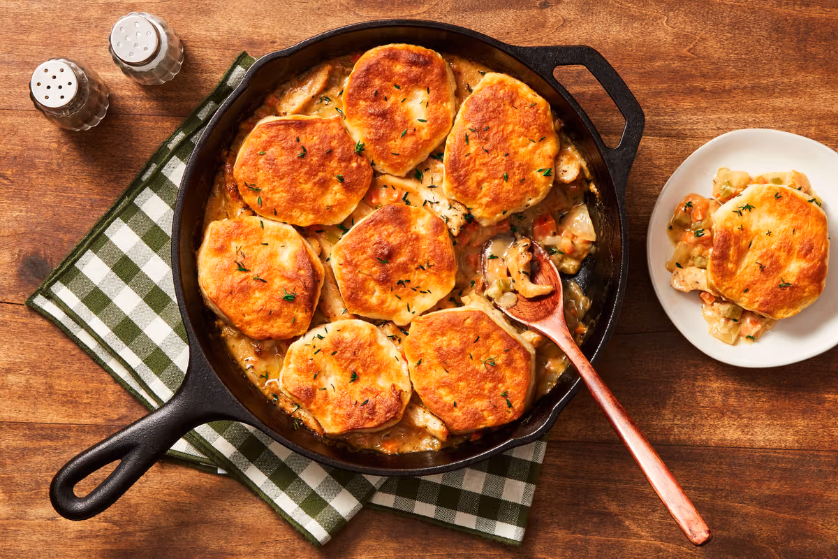 Homestyle Chicken & Biscuit Pot Pie