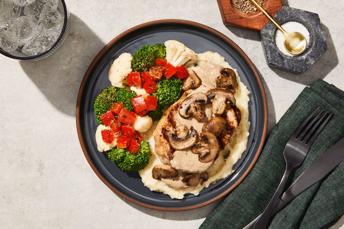 Mushroom & Onion Cream Chicken Breast
