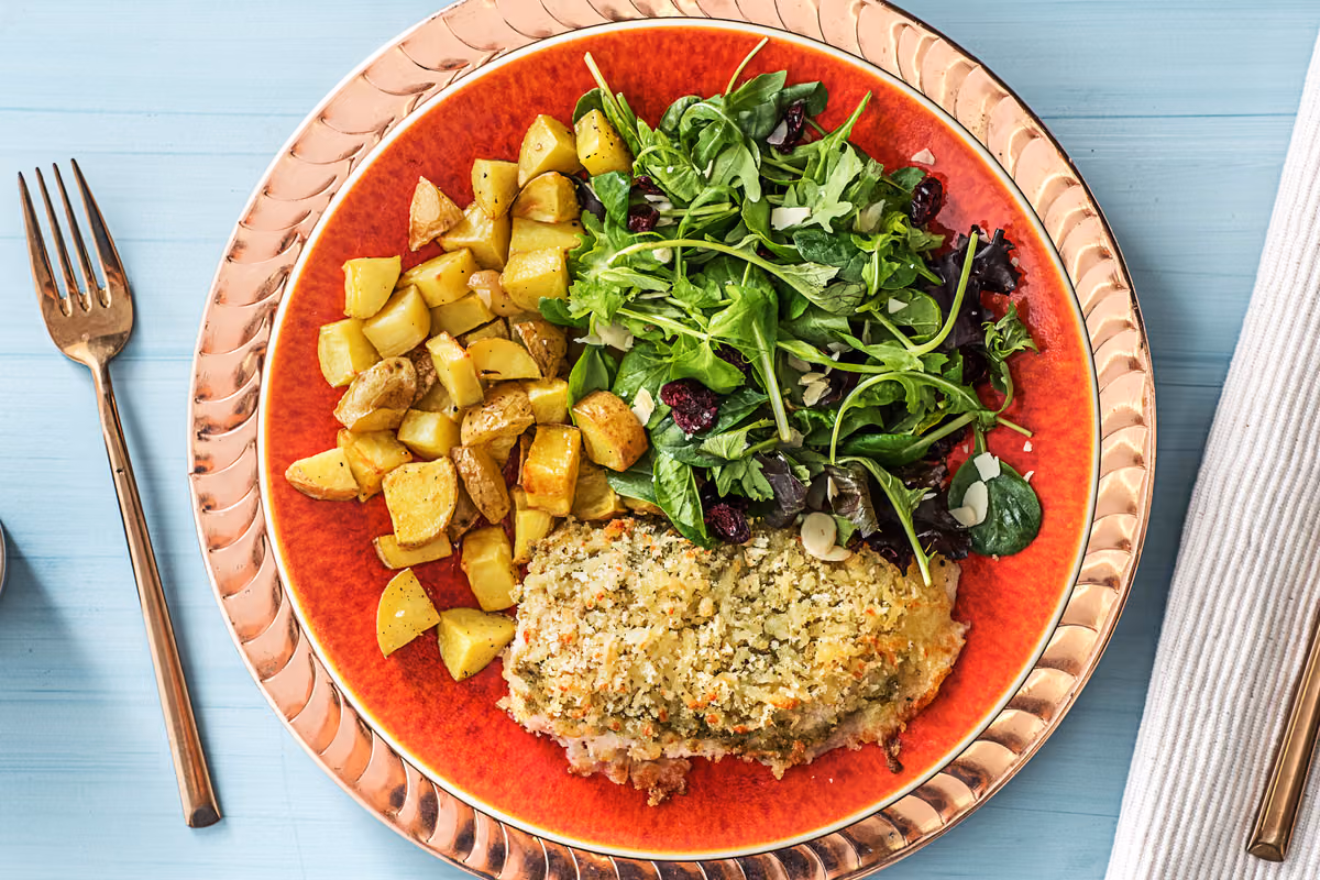 Presto Pesto Panko Chicken